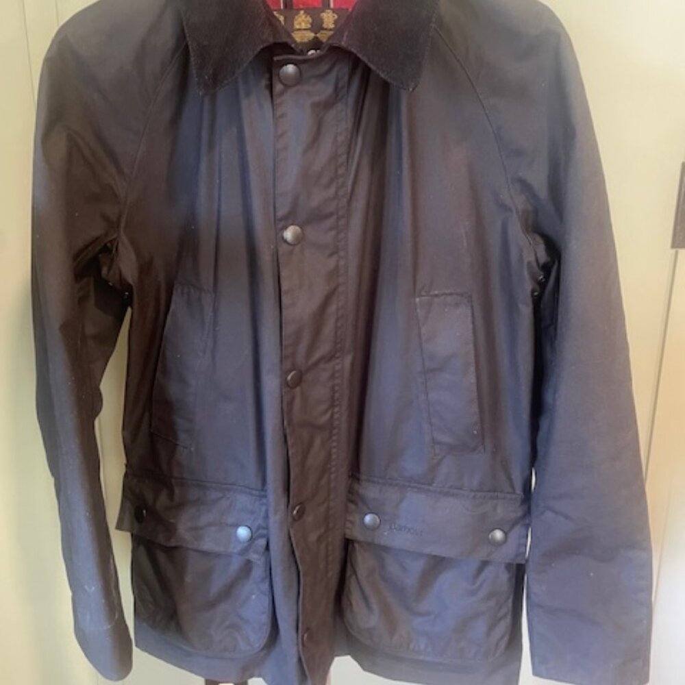 Men's Barbour Ashby Waxed Jacket - Black